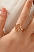 R-152– 18k Gold Plated Stainless Steel Tarnish Free Waterproof Female Jewellery