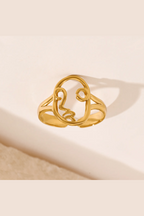 R-152– 18k Gold Plated Stainless Steel Tarnish Free Waterproof Female Jewellery