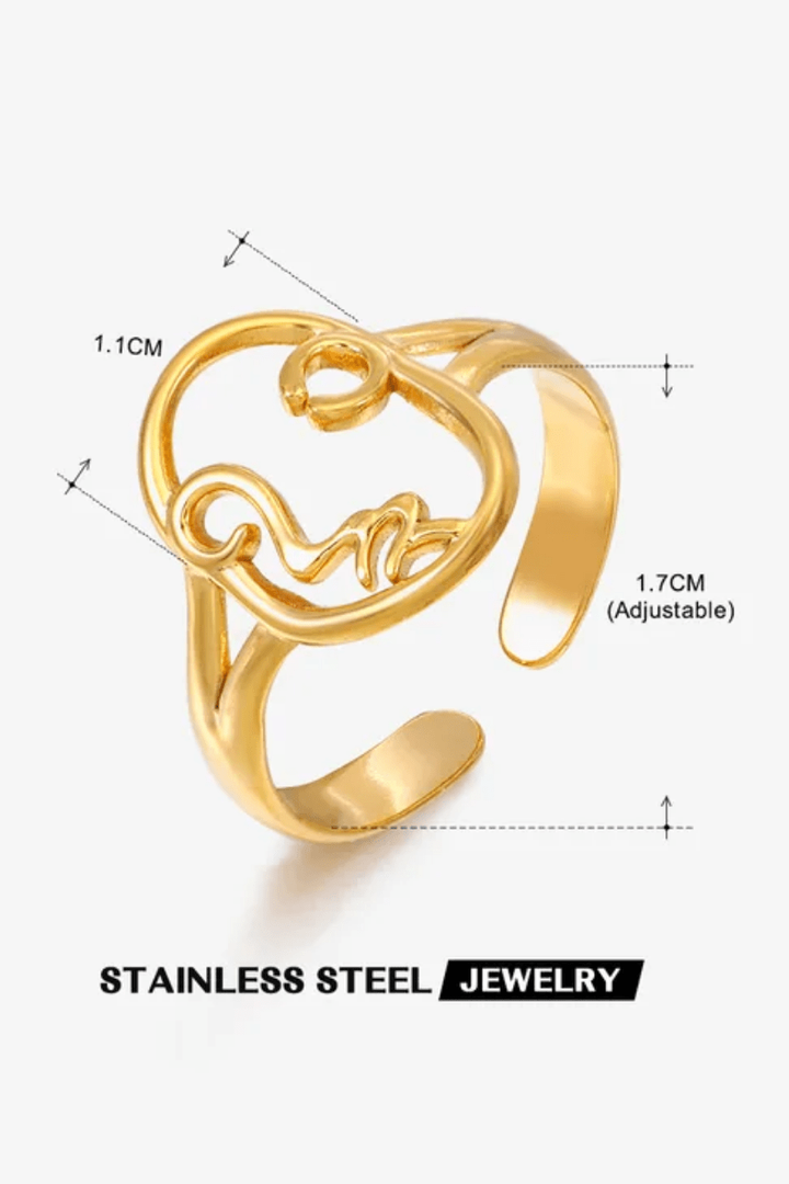 R-152– 18k Gold Plated Stainless Steel Tarnish Free Waterproof Female Jewellery