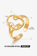 R-152– 18k Gold Plated Stainless Steel Tarnish Free Waterproof Female Jewellery