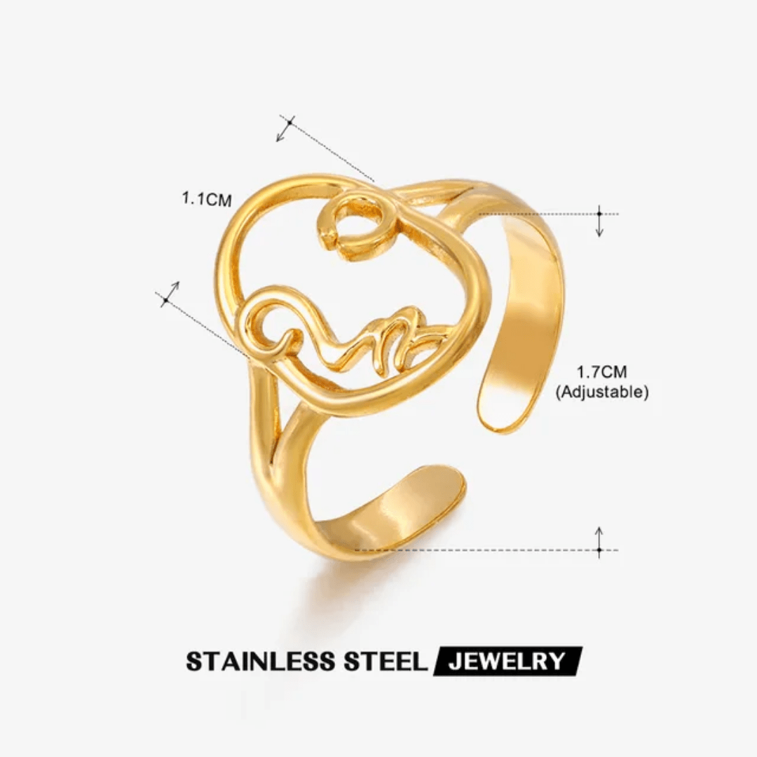 R-152– 18k Gold Plated Stainless Steel Tarnish Free Waterproof Female Jewellery