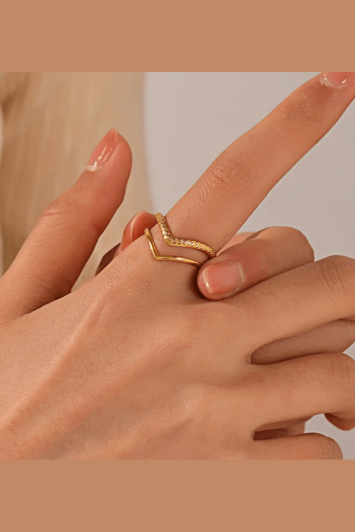 R-153– 18k Gold Plated Stainless Steel Tarnish Free Waterproof Female Jewellery