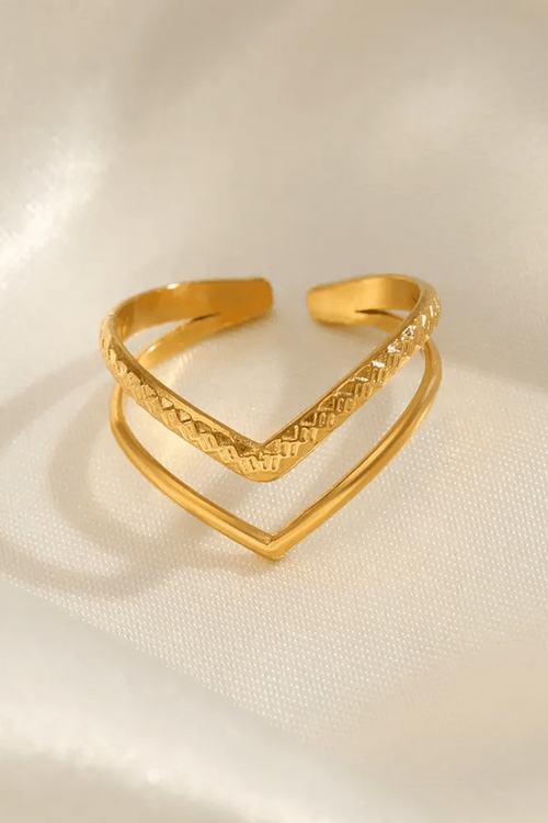 R-153– 18k Gold Plated Stainless Steel Tarnish Free Waterproof Female Jewellery