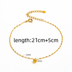 B-106 – 18k Gold Plated Stainless Steel Tarnish Free Waterproof Female Jewellery
