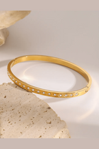 B-109- 18k Gold Plated Stainless Steel Tarnish Free Waterproof Female Jewellery