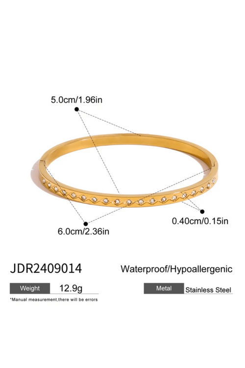 B-109- 18k Gold Plated Stainless Steel Tarnish Free Waterproof Female Jewellery