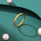 R-142 SIZE-6,7,8 AVAILABLE 18k Gold Plated Stainless Steel Tarnish Free Waterproof Female Jewellery