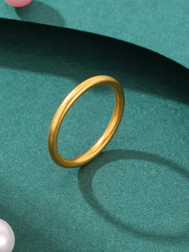 R-142 SIZE-6,7,8 AVAILABLE 18k Gold Plated Stainless Steel Tarnish Free Waterproof Female Jewellery