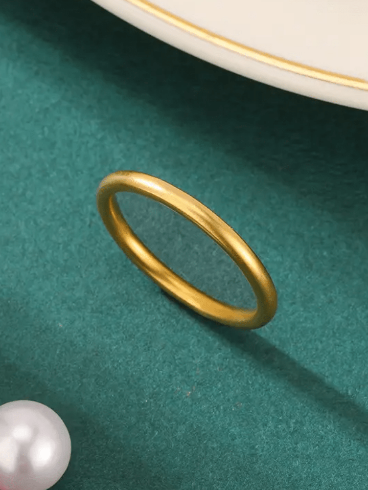 R-142 SIZE-6,7,8 AVAILABLE 18k Gold Plated Stainless Steel Tarnish Free Waterproof Female Jewellery