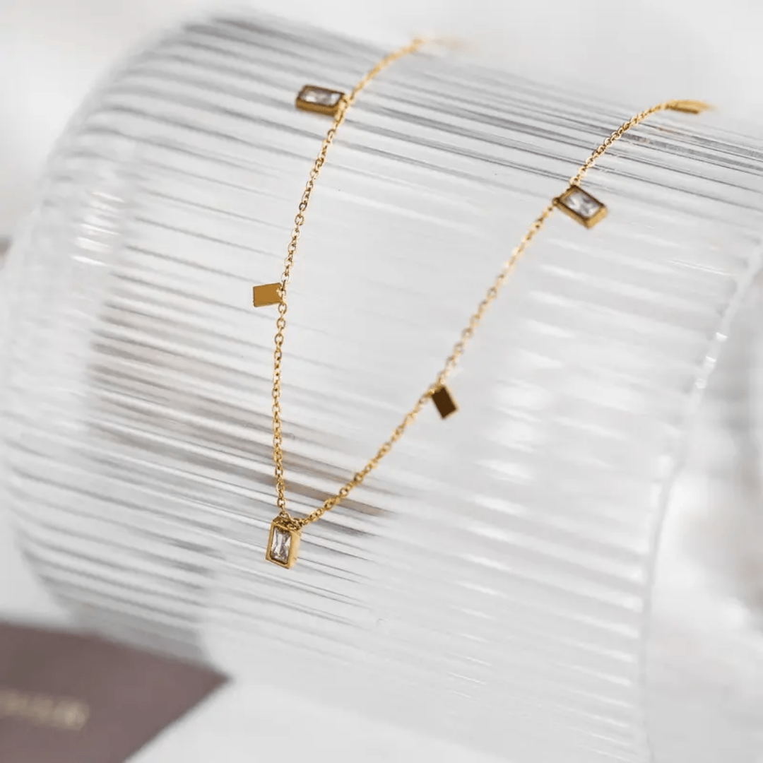C-257 – 18k Gold Plated Stainless Steel Tarnish Free Waterproof Female Jewellery