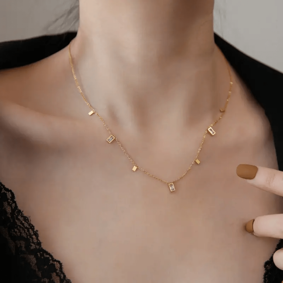 C-257 – 18k Gold Plated Stainless Steel Tarnish Free Waterproof Female Jewellery