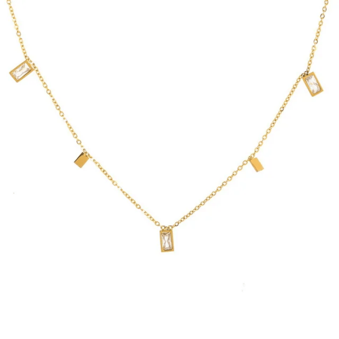 C-257 – 18k Gold Plated Stainless Steel Tarnish Free Waterproof Female Jewellery