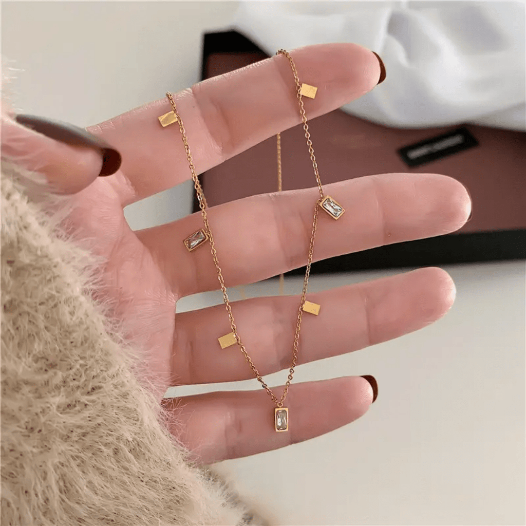 C-257 – 18k Gold Plated Stainless Steel Tarnish Free Waterproof Female Jewellery