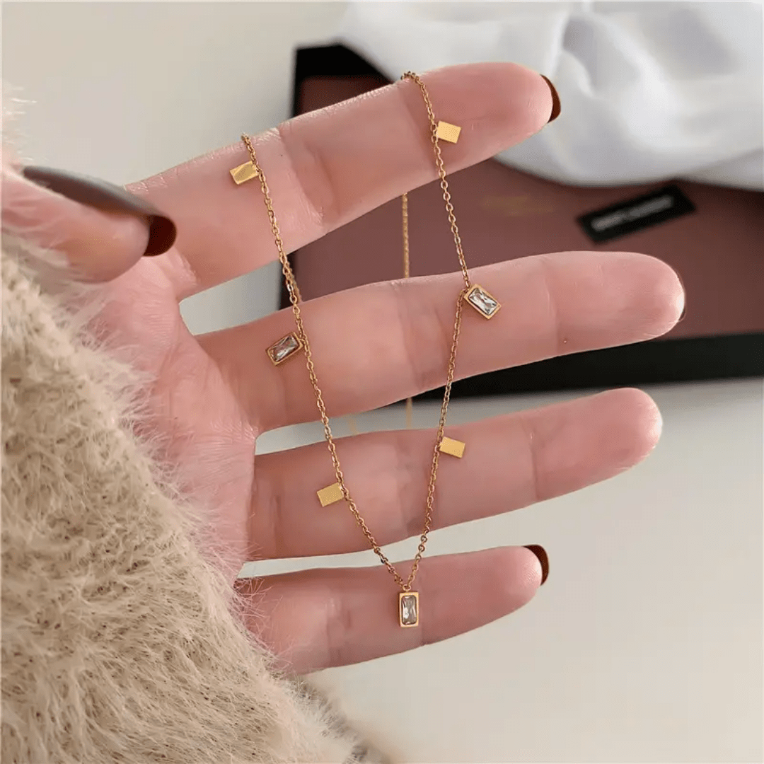C-257 – 18k Gold Plated Stainless Steel Tarnish Free Waterproof Female Jewellery
