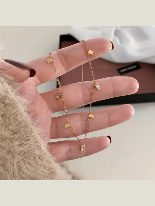 C-257 – 18k Gold Plated Stainless Steel Tarnish Free Waterproof Female Jewellery