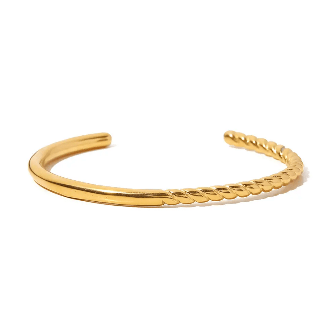 B-111– 18k Gold Plated Stainless Steel Tarnish Free Waterproof Female bracelet