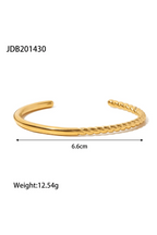 B-111– 18k Gold Plated Stainless Steel Tarnish Free Waterproof Female bracelet