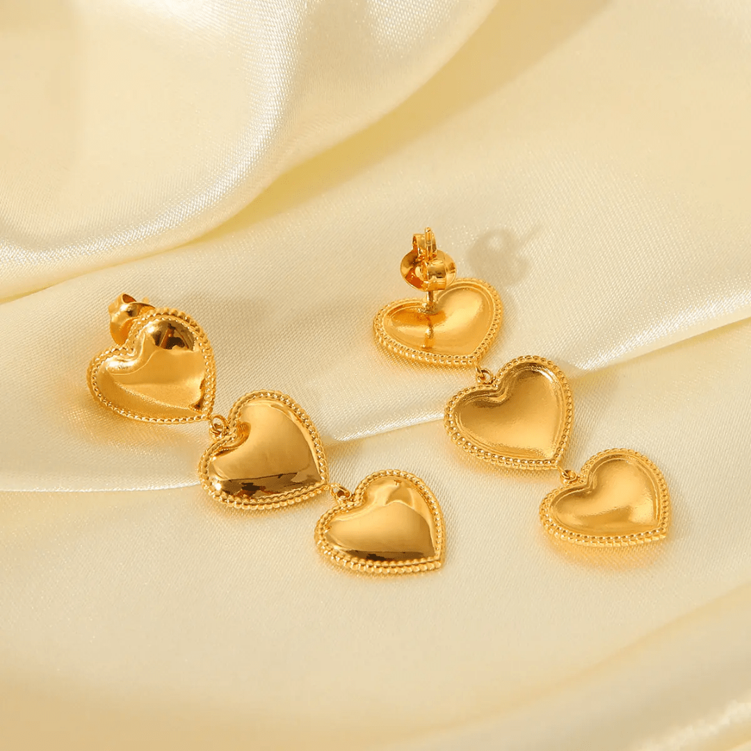 ES-291 – 18k Gold Plated Stainless Steel Tarnish Free Waterproof Female Jewellery