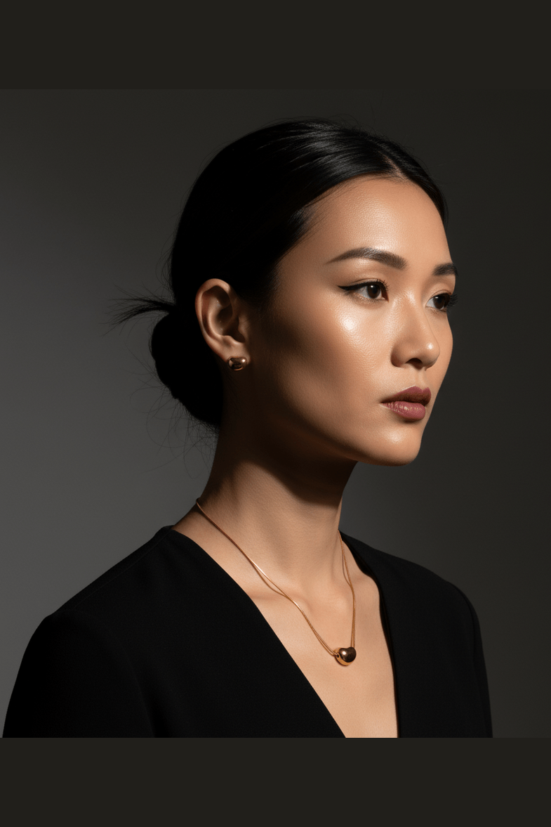 C-250 – 18k Gold Plated Stainless Steel Tarnish Free Waterproof Female Jewellery