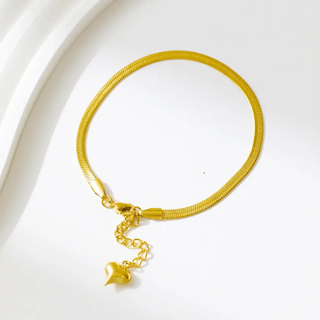 B-107-18k Gold Plated Stainless Steel Tarnish Free Waterproof Female Jewellery