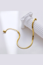 B-107-18k Gold Plated Stainless Steel Tarnish Free Waterproof Female Jewellery