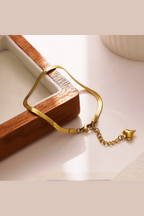 B-107-18k Gold Plated Stainless Steel Tarnish Free Waterproof Female Jewellery