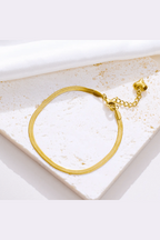 B-107-18k Gold Plated Stainless Steel Tarnish Free Waterproof Female Jewellery