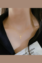 C-310-18k Gold Plated Stainless Steel Tarnish Free Waterproof Female Jewellery