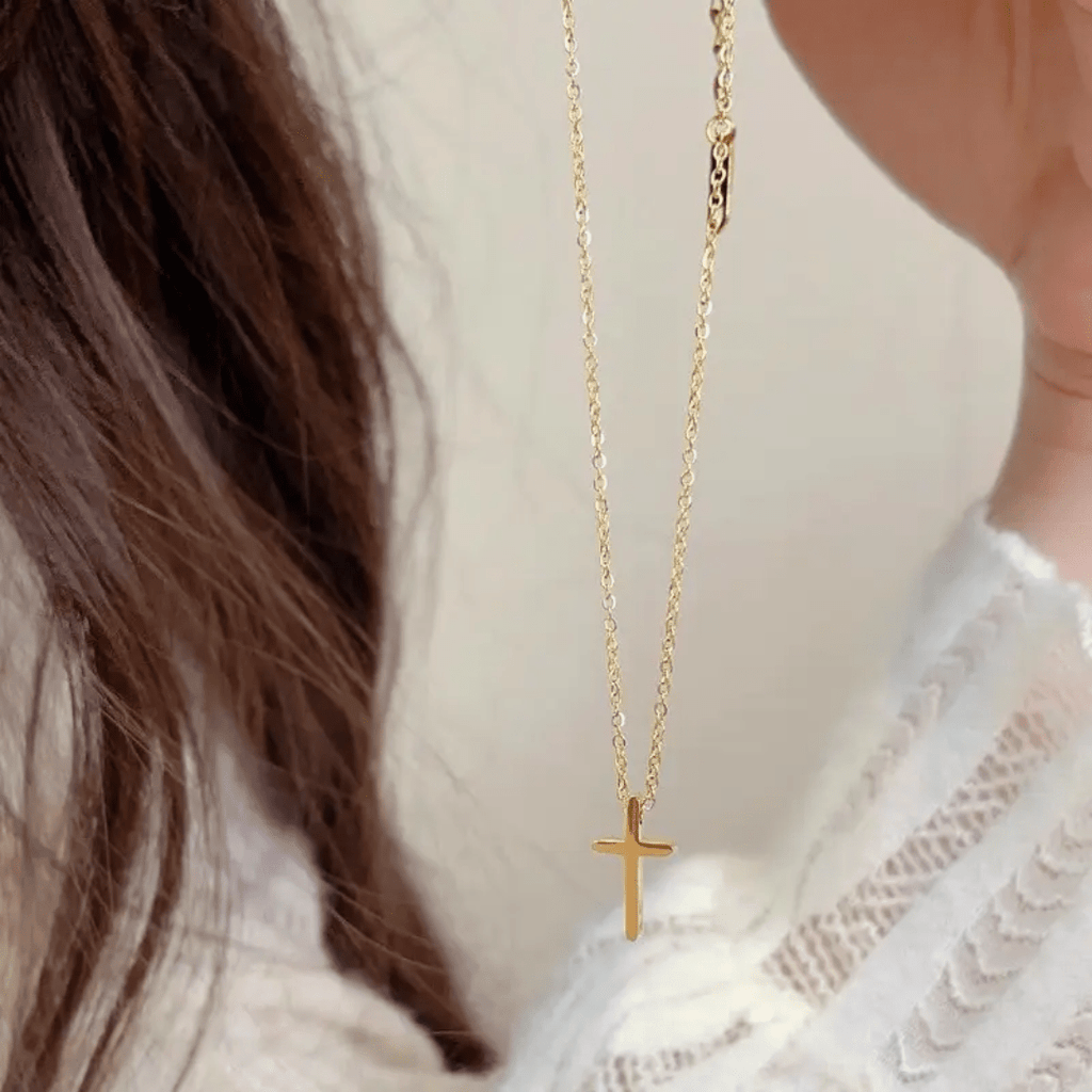C-310-18k Gold Plated Stainless Steel Tarnish Free Waterproof Female Jewellery