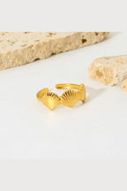 Crown 18k Gold Plated ring