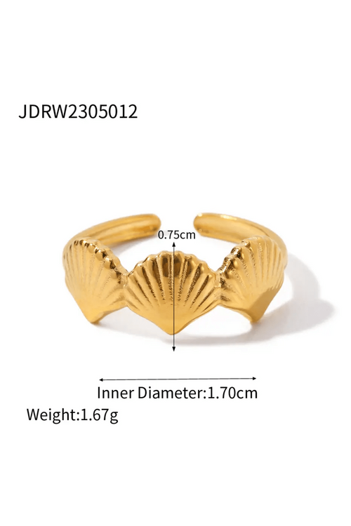 Crown 18k Gold Plated ring
