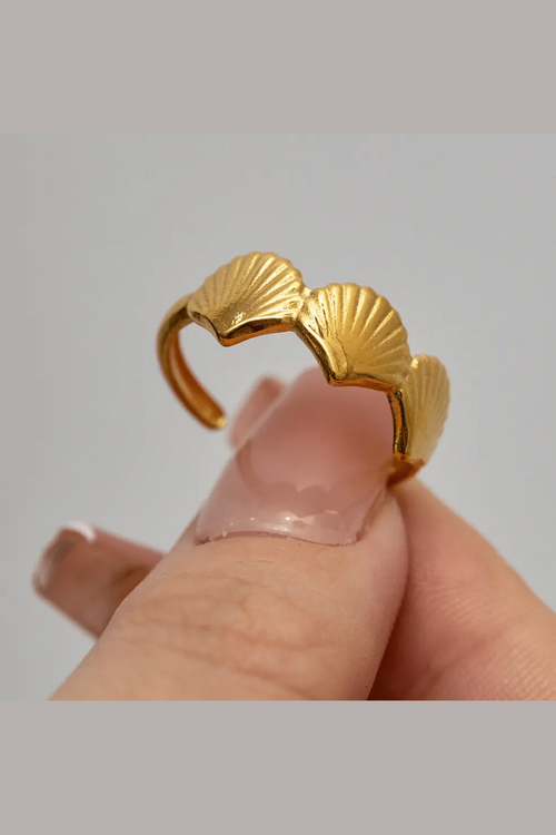 Crown 18k Gold Plated ring