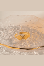 Crown 18k Gold Plated ring