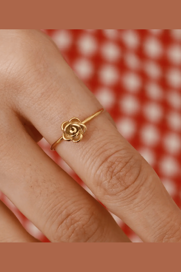 Sleek 18k Gold Plated ring