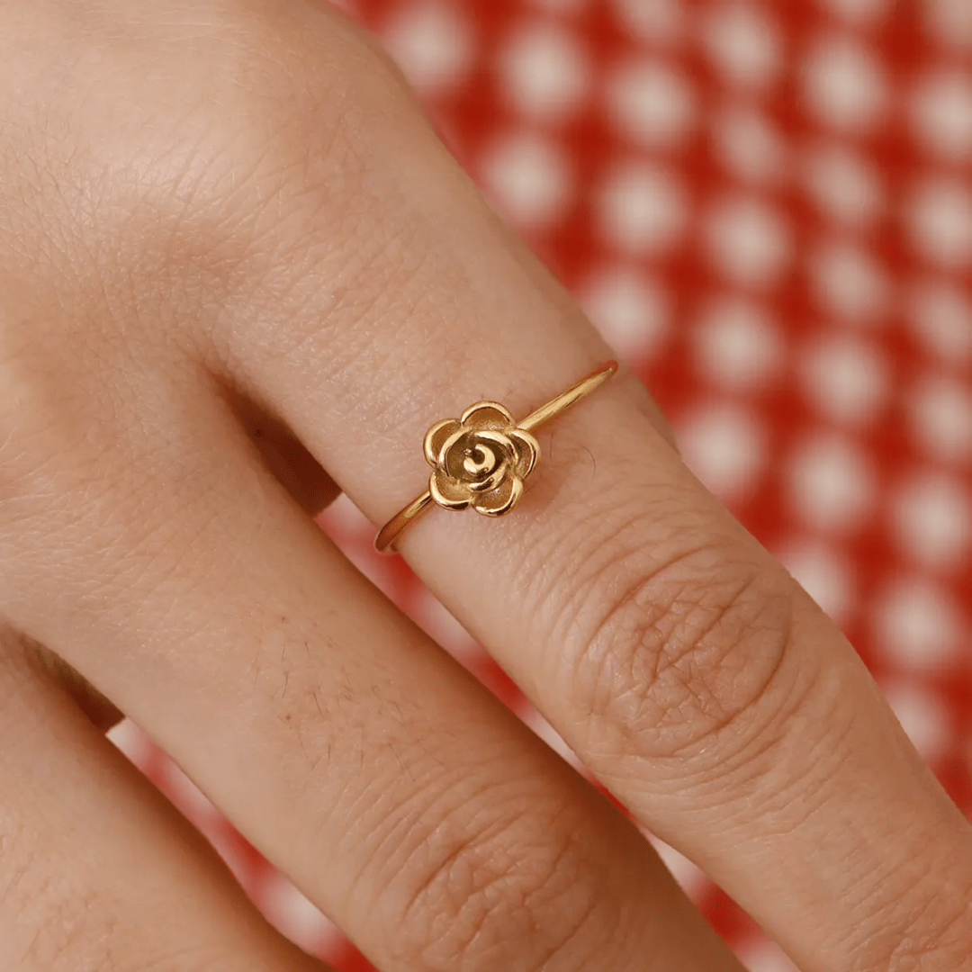 Sleek 18k Gold Plated ring