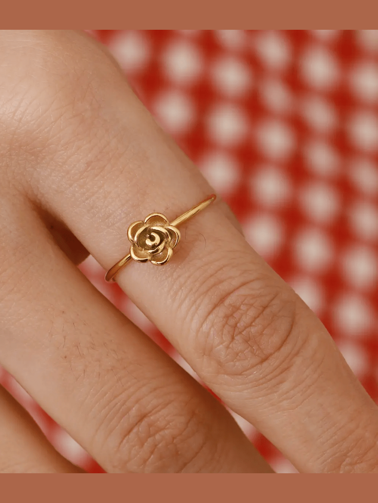 Sleek 18k Gold Plated ring