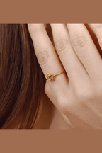 Sleek 18k Gold Plated ring