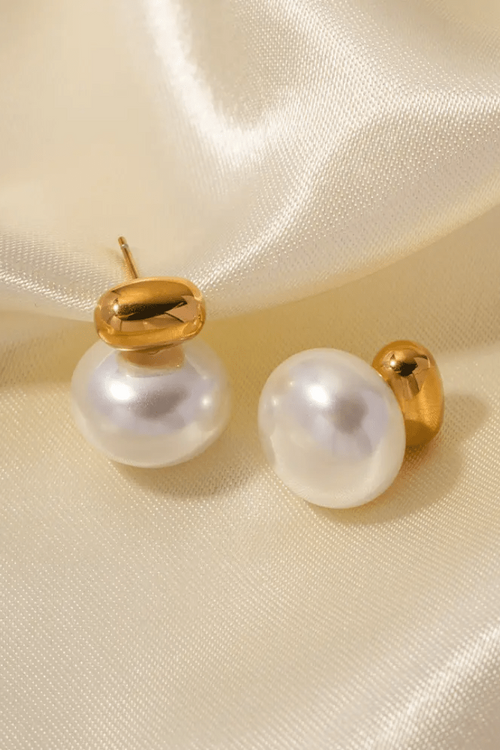 ES-313-18k Gold Plated Stainless Steel Tarnish Free Waterproof Female Earrings