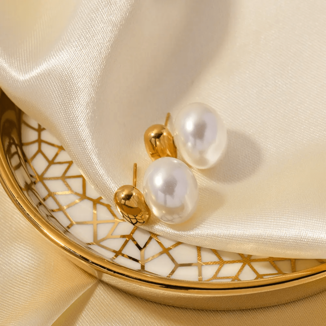 ES-313-18k Gold Plated Stainless Steel Tarnish Free Waterproof Female Earrings