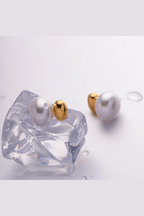 ES-313-18k Gold Plated Stainless Steel Tarnish Free Waterproof Female Earrings