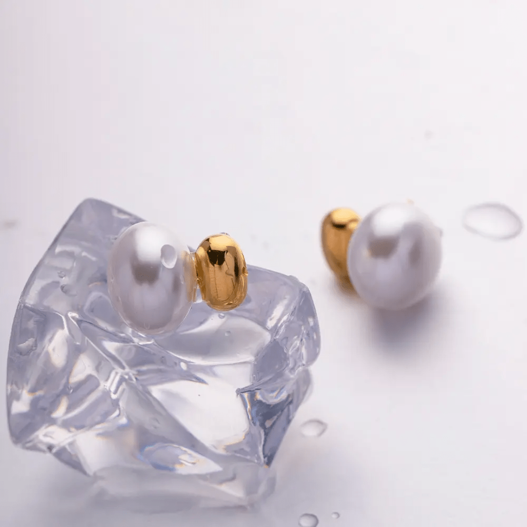 ES-313-18k Gold Plated Stainless Steel Tarnish Free Waterproof Female Earrings
