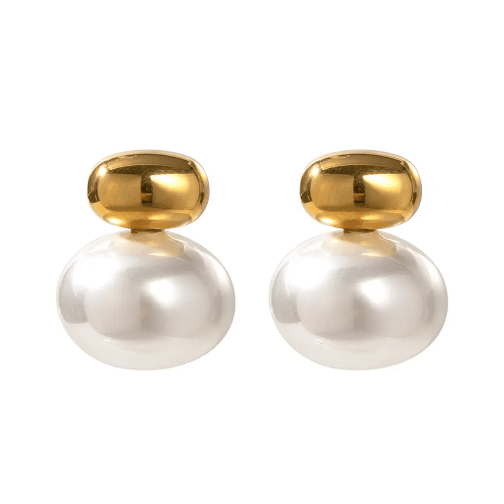 ES-313-18k Gold Plated Stainless Steel Tarnish Free Waterproof Female Earrings