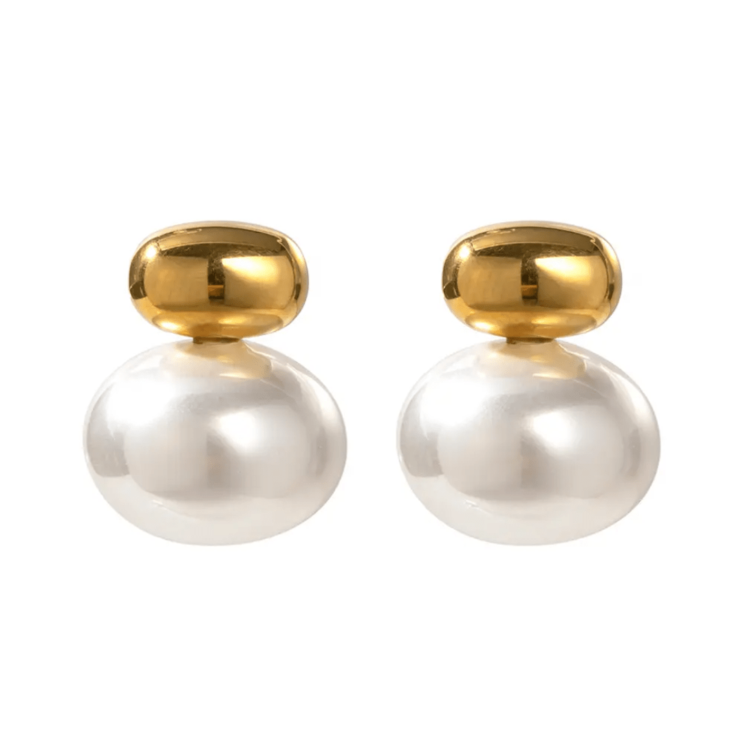ES-313-18k Gold Plated Stainless Steel Tarnish Free Waterproof Female Earrings