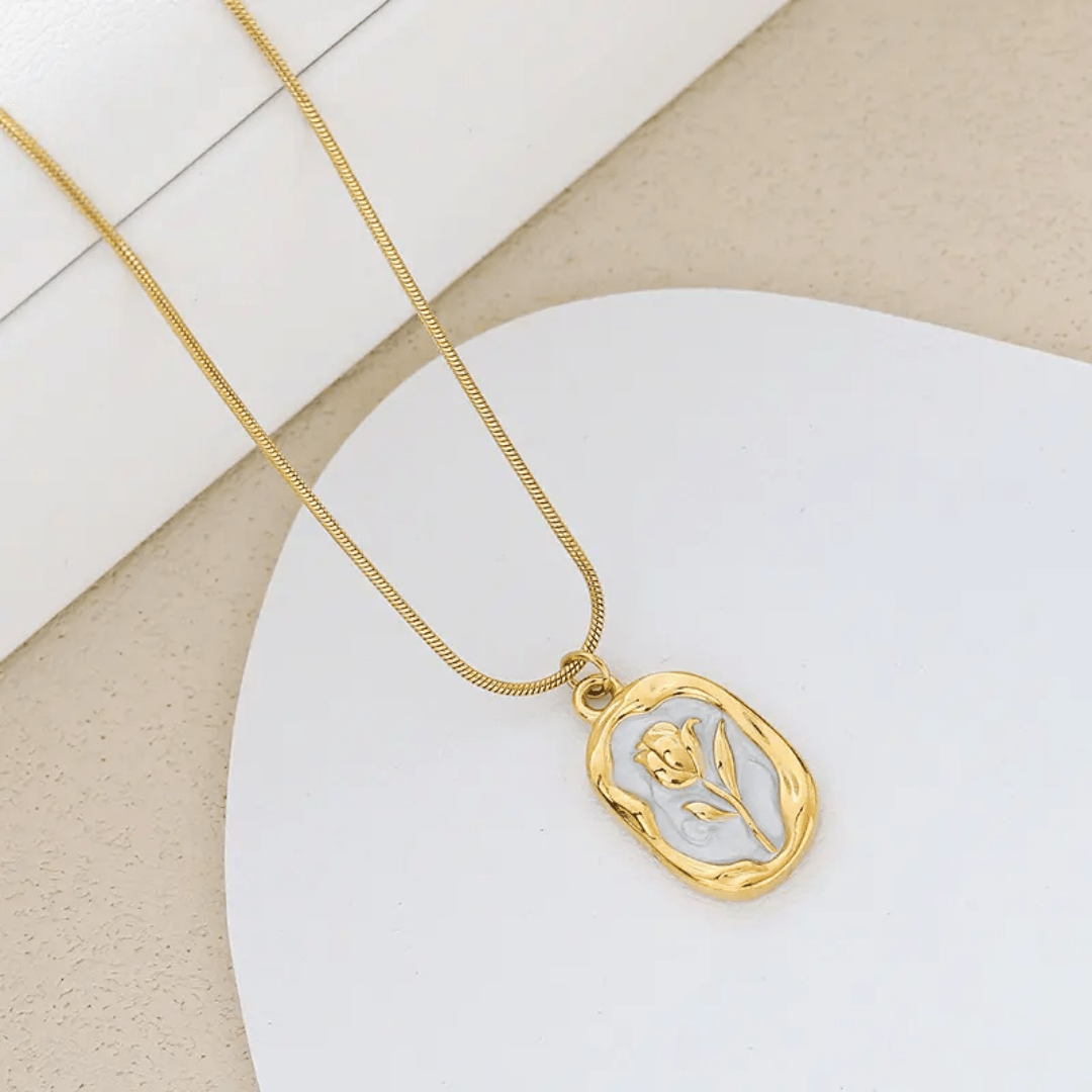 C-311–18k Gold Plated Stainless Steel Tarnish Free Waterproof Female Jewellery