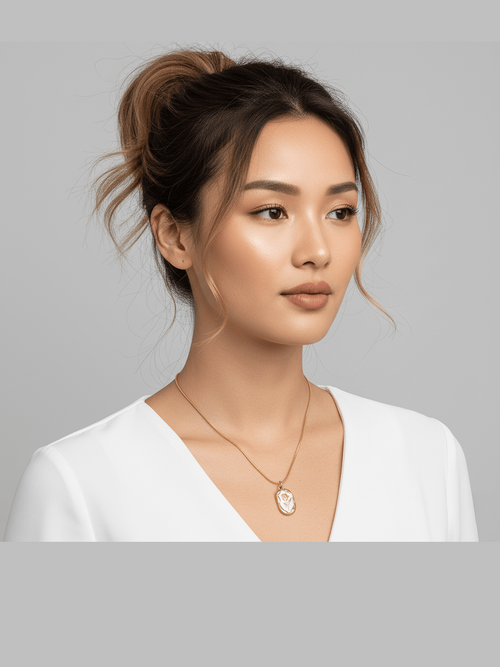 C-311–18k Gold Plated Stainless Steel Tarnish Free Waterproof Female Jewellery