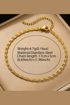 B-172-18k Gold Plated Stainless Steel Tarnish Free Waterproof Female Jewellery