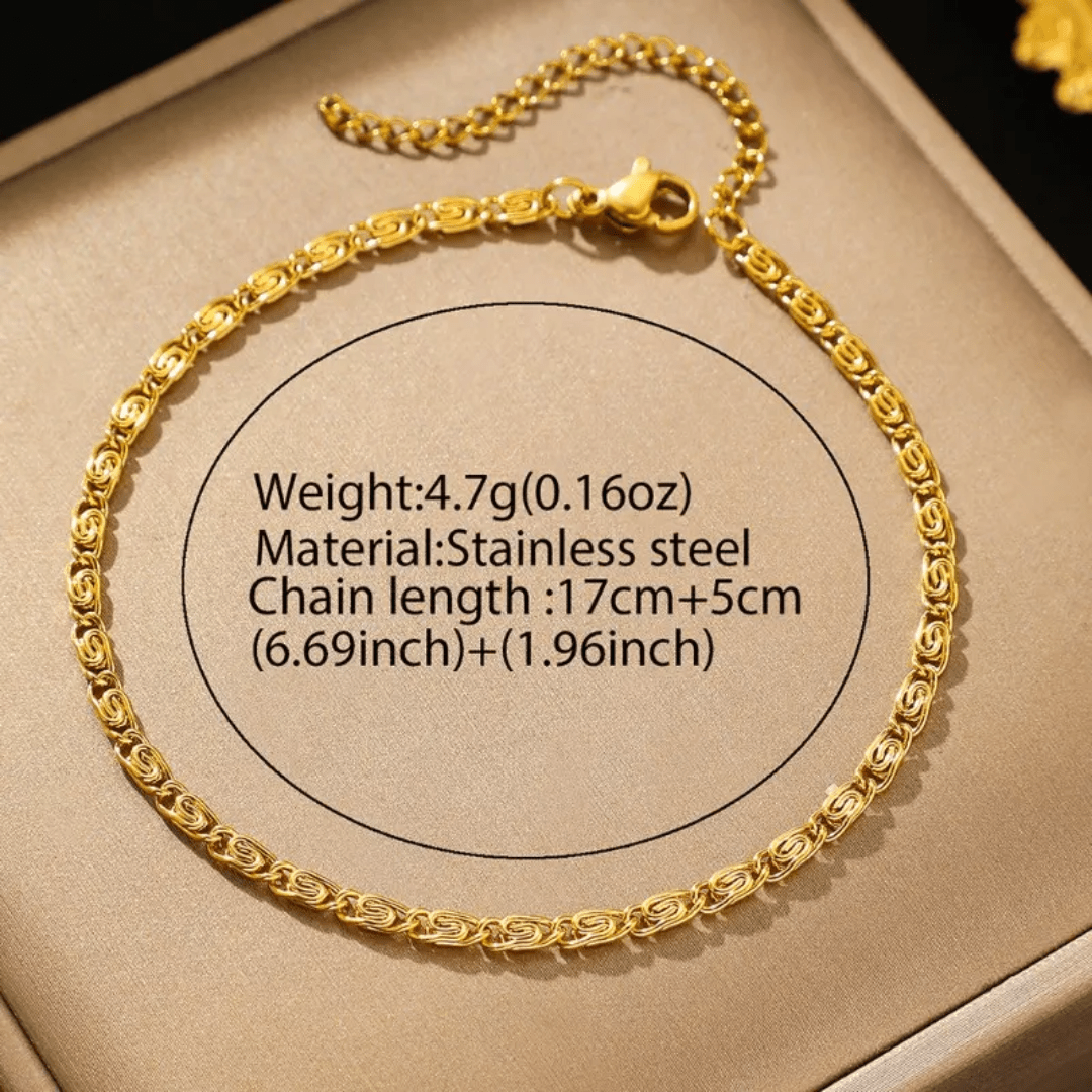 B-172-18k Gold Plated Stainless Steel Tarnish Free Waterproof Female Jewellery