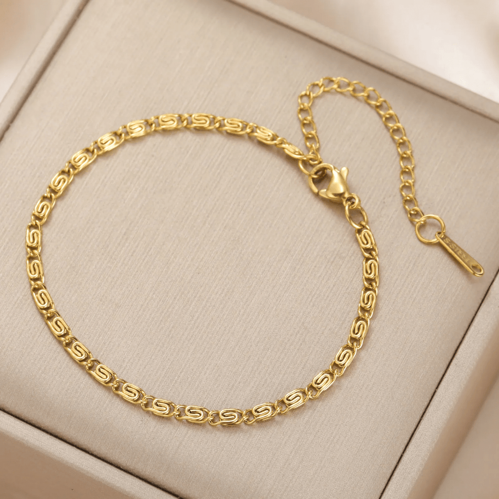 B-172-18k Gold Plated Stainless Steel Tarnish Free Waterproof Female Jewellery