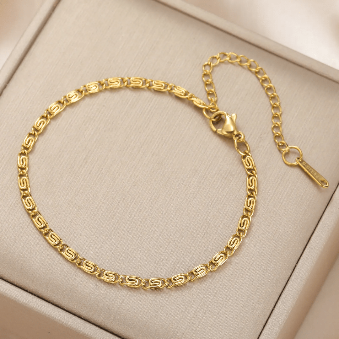 B-172-18k Gold Plated Stainless Steel Tarnish Free Waterproof Female Jewellery