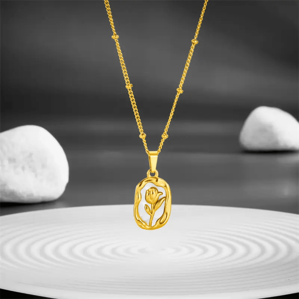 C-311–18k Gold Plated Stainless Steel Tarnish Free Waterproof Female Jewellery